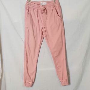 Fairplay LA bubblegum pink elastic leg khaki pants